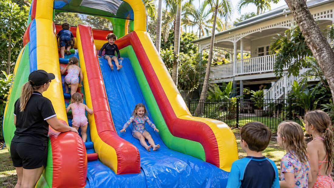 Party setup that reflects the kind of spaces common in Brisbane.