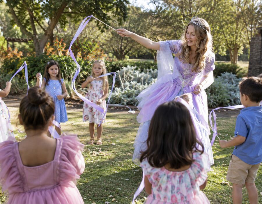 Children at a birthday party in a typical Casey setting. Use a real local photograph once
