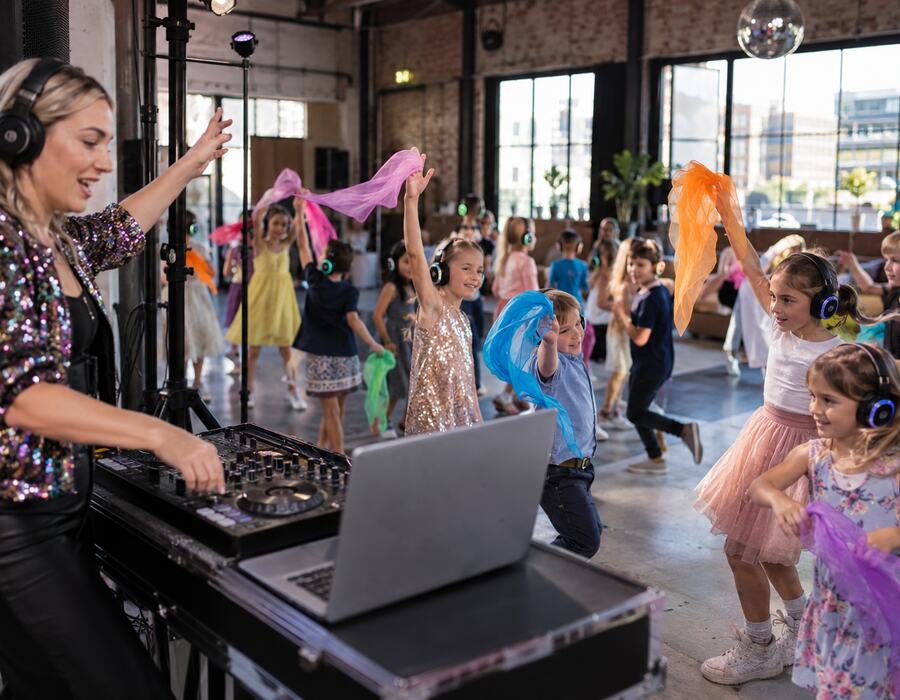 Children at a birthday party in a typical Melbourne setting. Use a real local photograph o