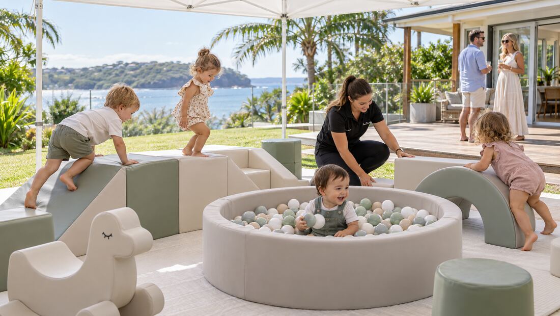 Party setup that reflects the kind of spaces common in Northern Beaches.